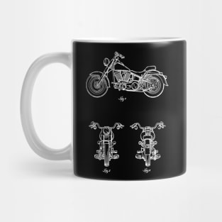 Motocycle Vintage Patent Drawing Mug